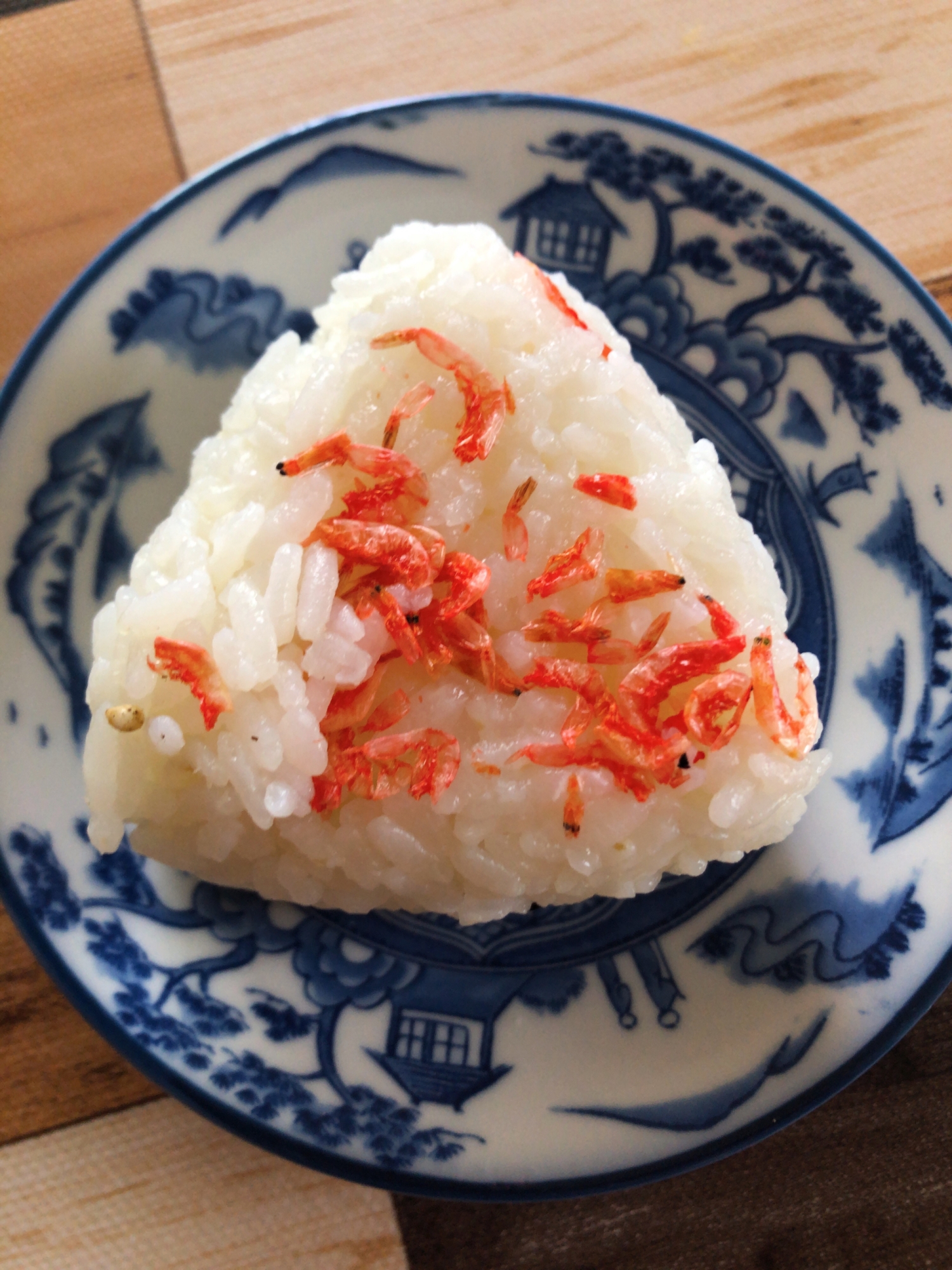 桜えびと焼きちくわのおにぎり