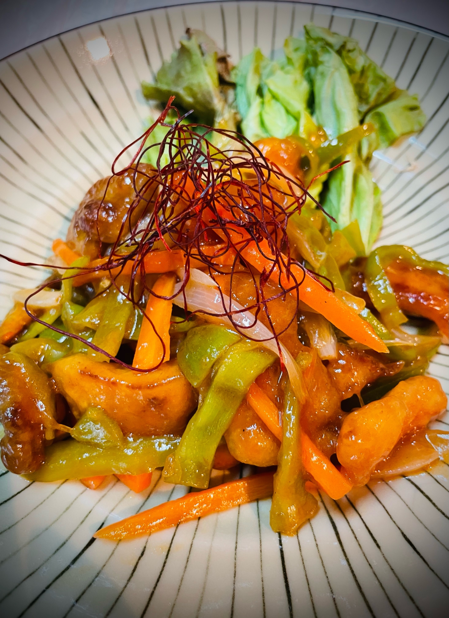 主役はピーマン♪ピーマンと鶏肉の甘酢あん