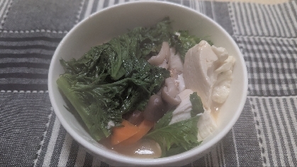 コクうま❣️鶏だんごとニンニク生姜の節約みそ鍋