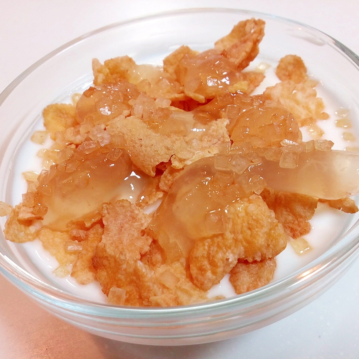 美的 コーンフレークと柚ジュレのr 1ヨーグルト レシピ 作り方 By ぷ みぃまま 楽天レシピ