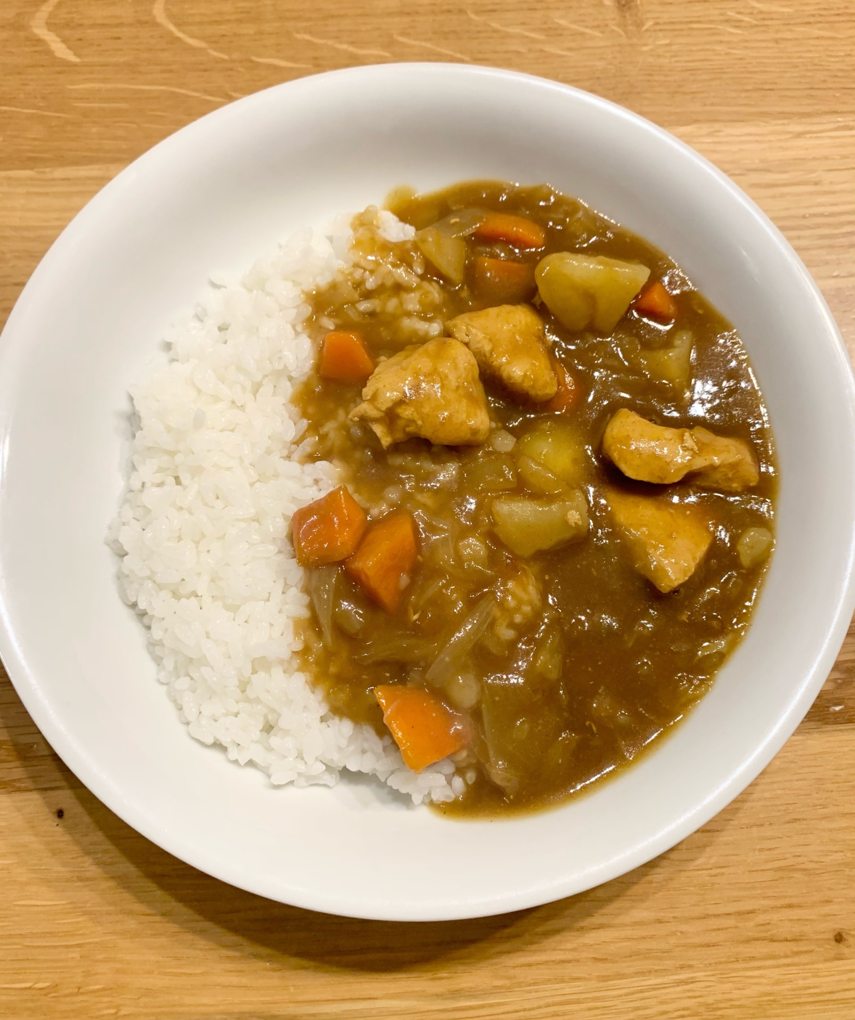 ストウブで☆鶏むね肉のカレーライス