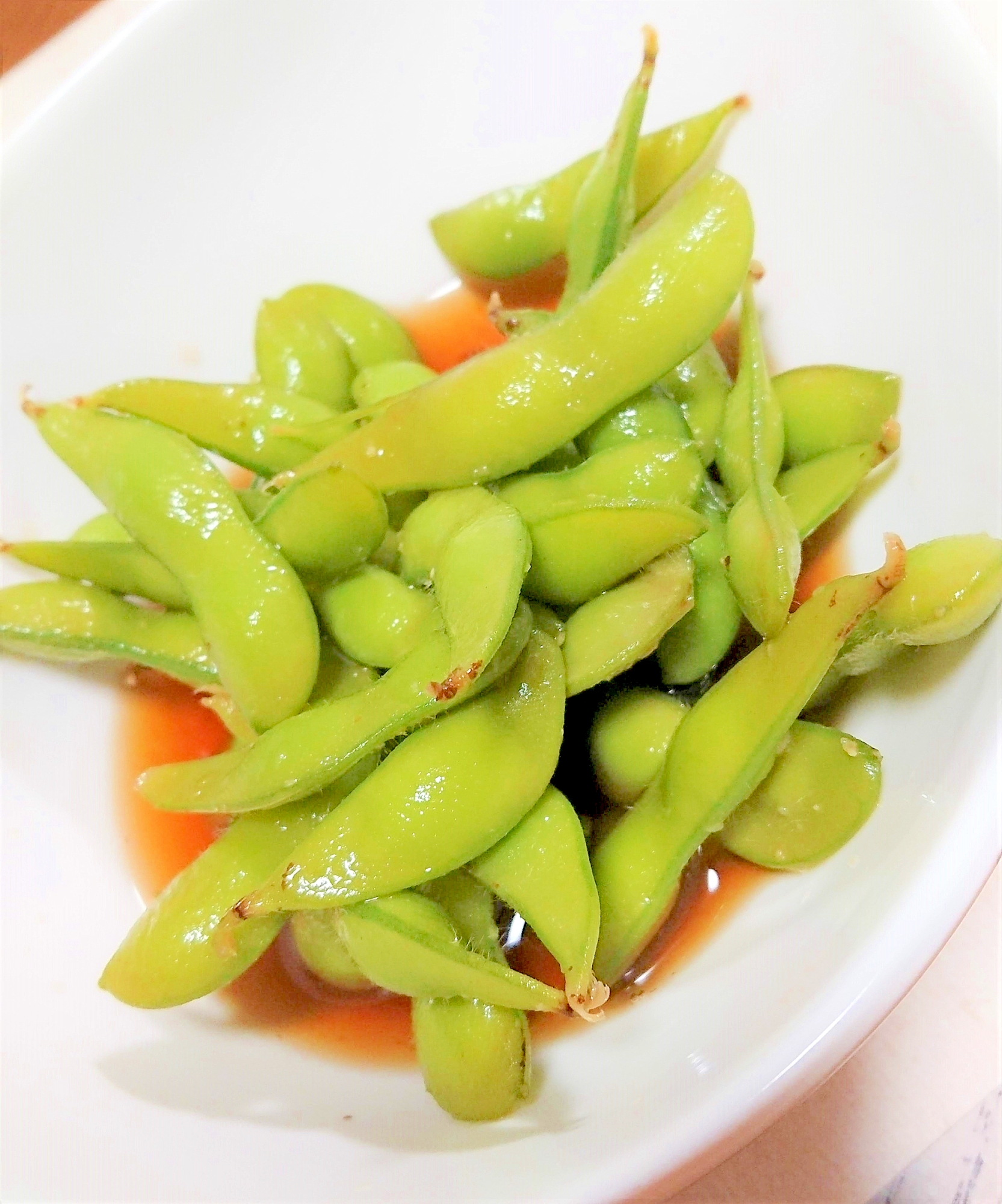 簡単おつまみ♡枝豆の麺つゆ漬け！生姜風味