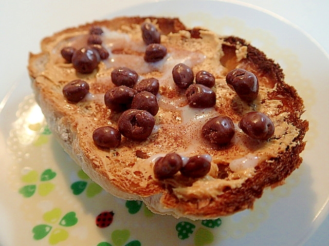 ピーナツクリームと麦チョコのカンパーニュ