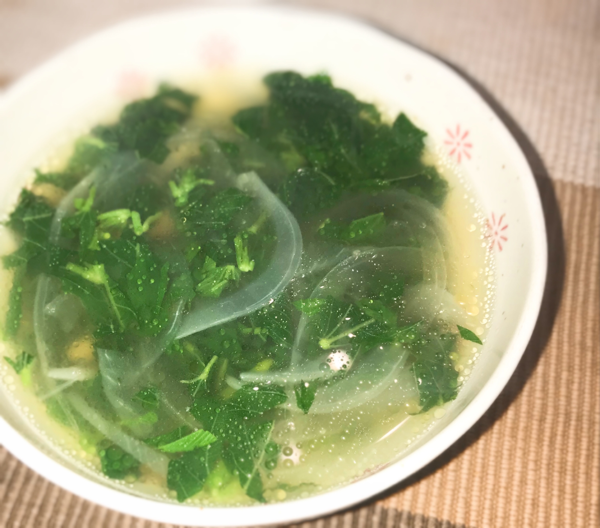 夏の味♡モロヘイヤのスープ