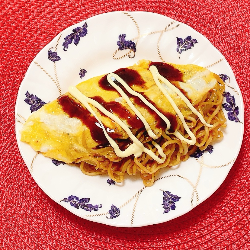焼きそばで、オムそば✧˖°