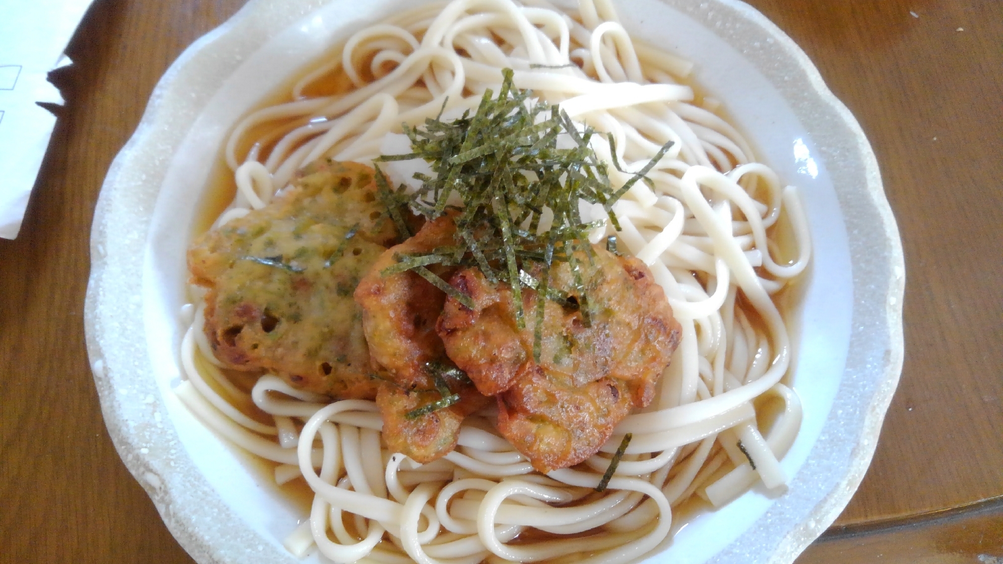 おろしうどん～納豆天添え