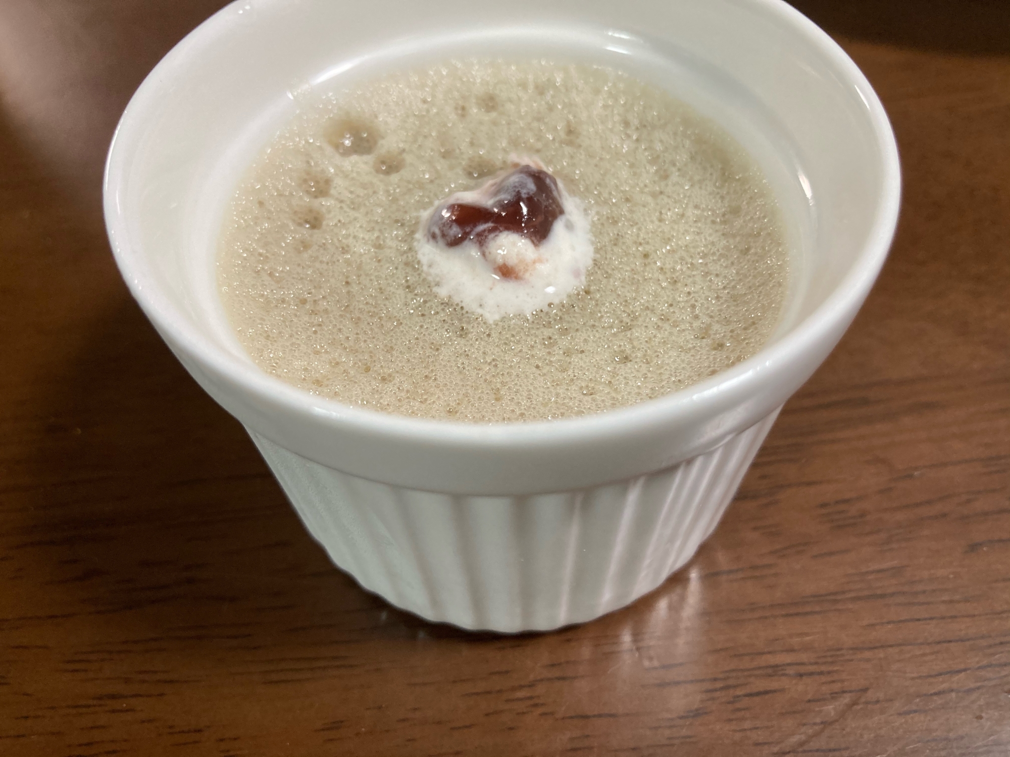 麦芽コーヒーで簡単プリン