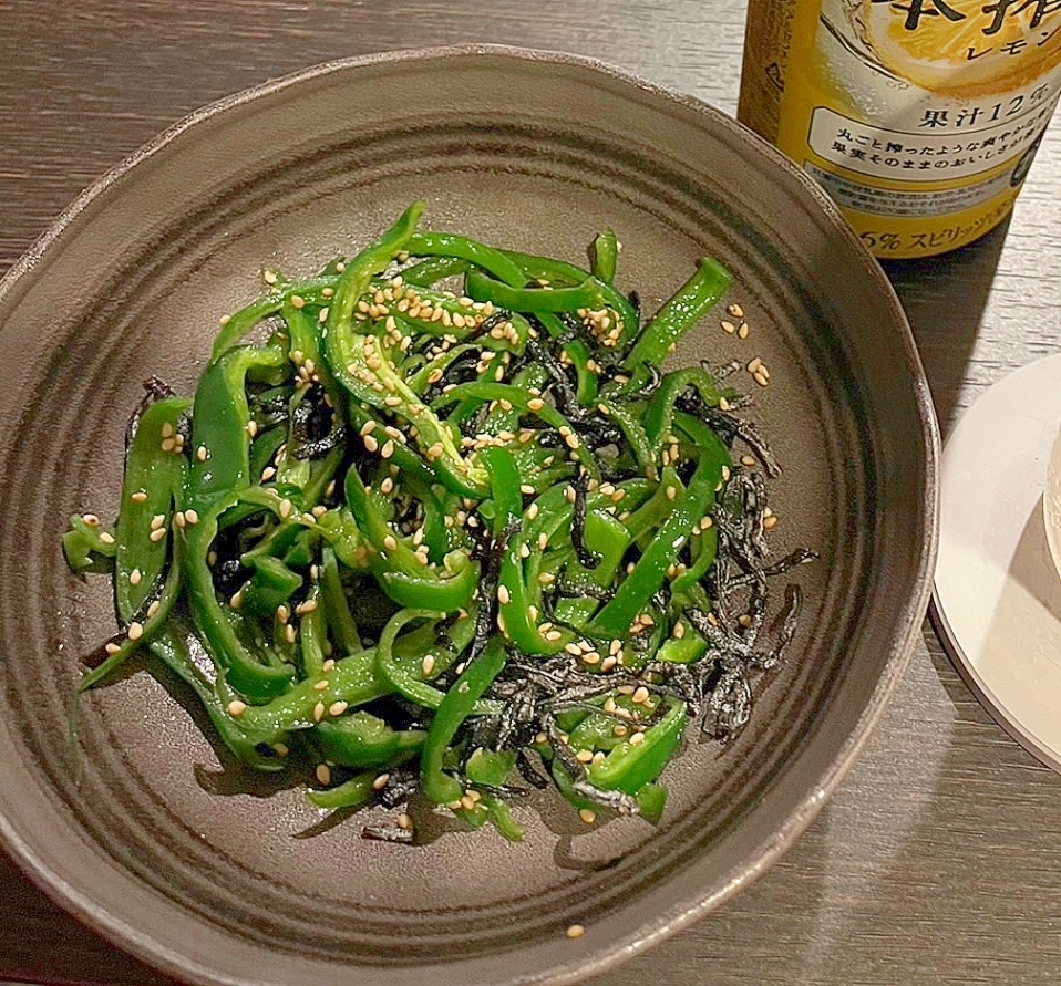 ササッと一品☆ピーマンの塩昆布あえ