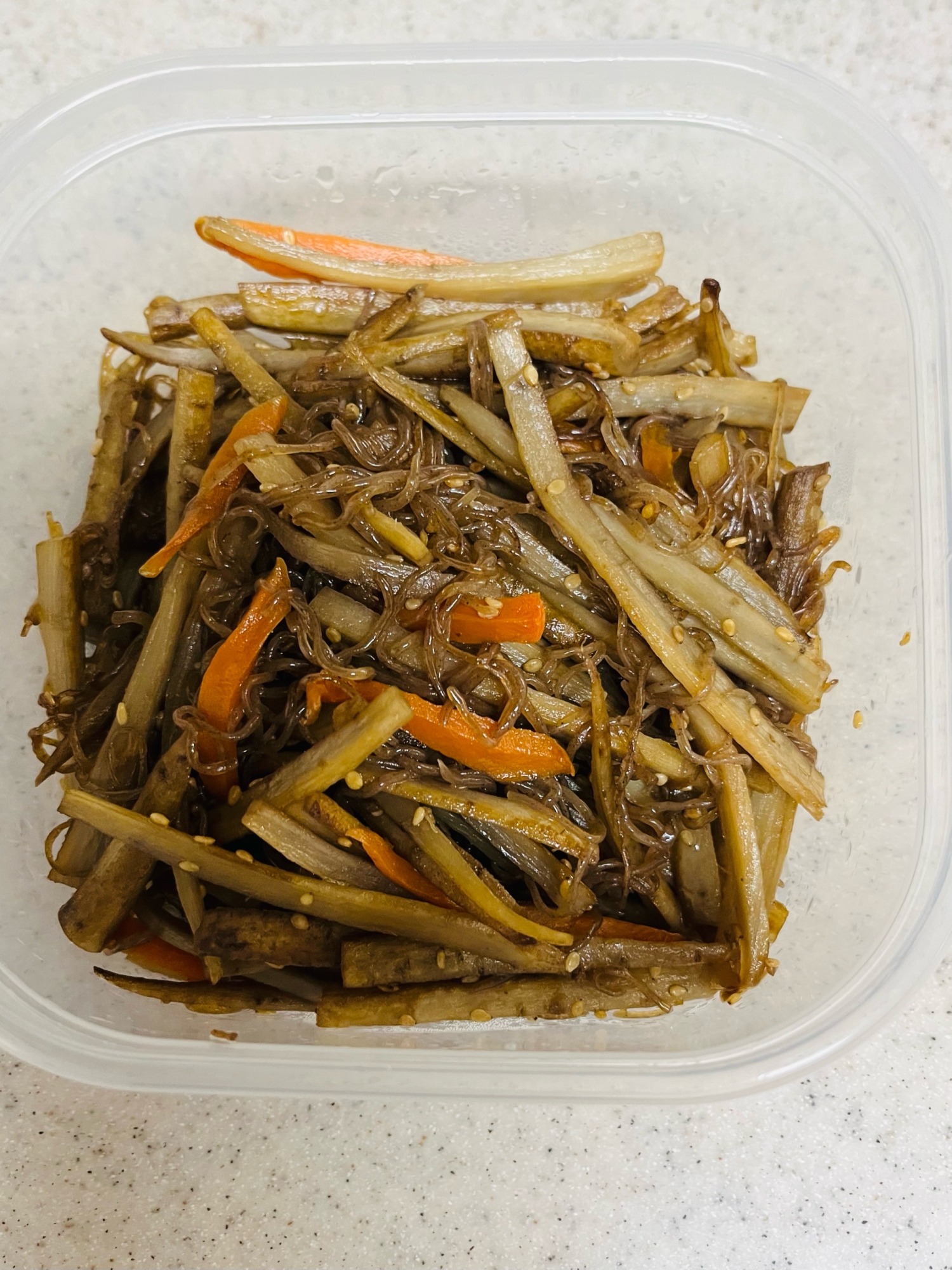 しらたき入りきんぴらごぼう