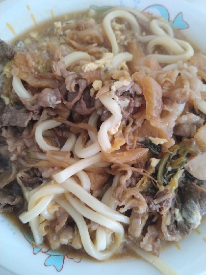 ご飯が切れたので、うどんで食べました!ありがとうございました〜(⁠◕⁠ᴗ⁠◕⁠✿⁠)
