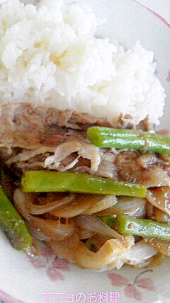 豚モモ肉とお野菜の甘辛煮