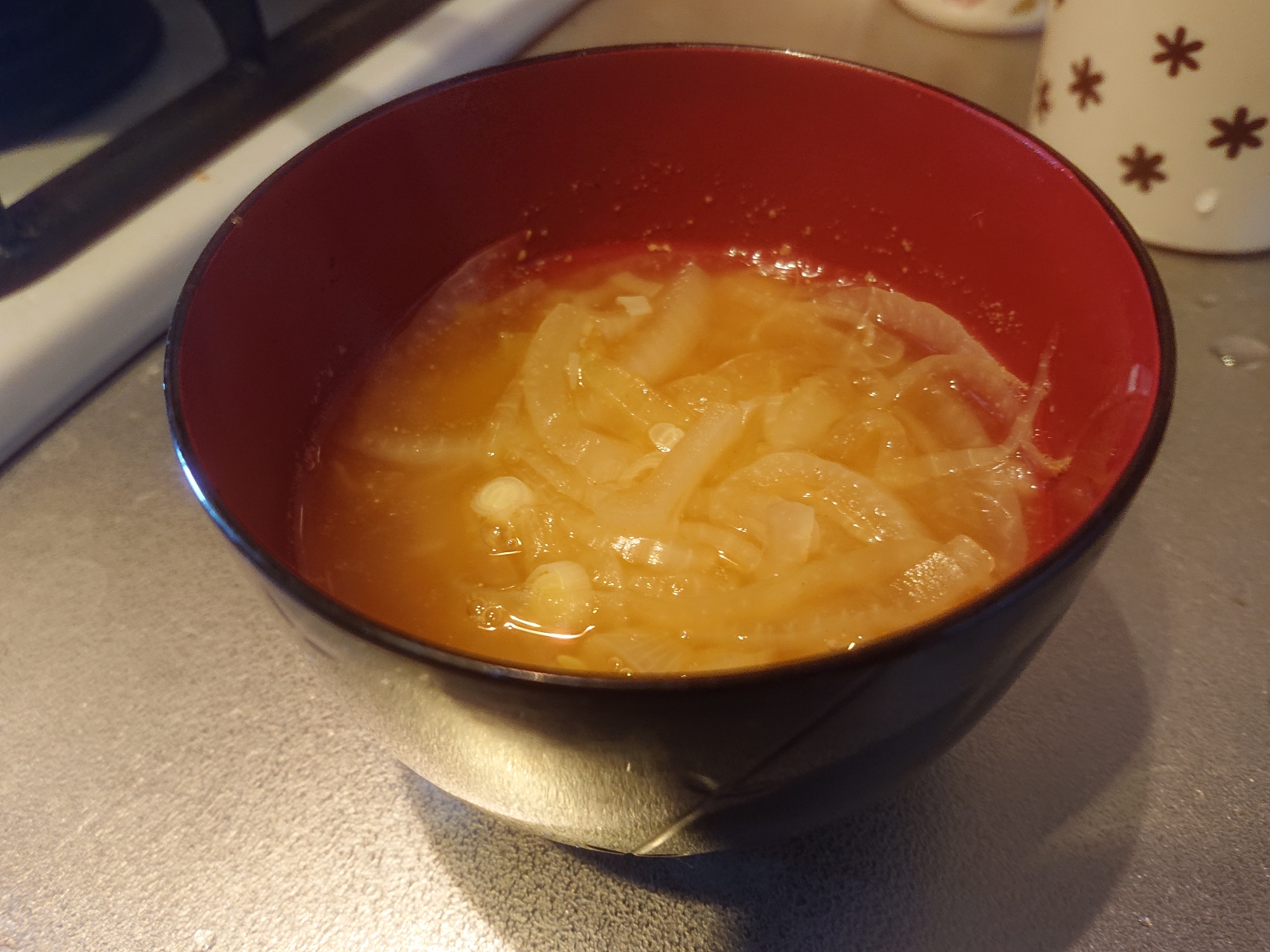カレー風味のオニオンスープ