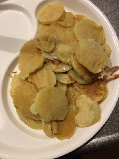 離乳食後期 バナナのもちもちパンケーキ レシピ 作り方 By 農家の嫁 楽天レシピ