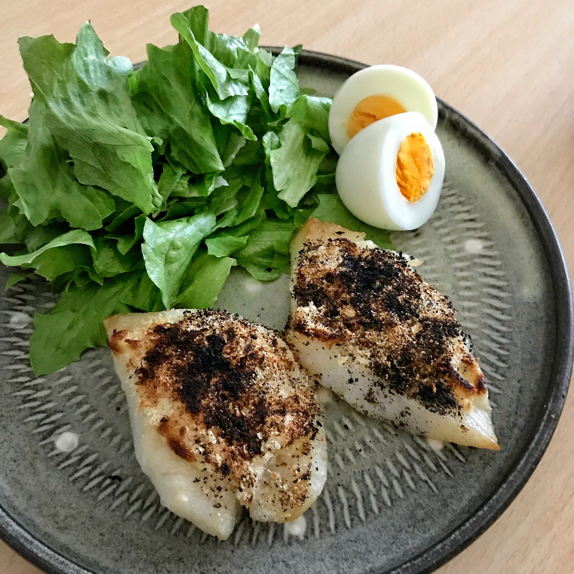 カレイのおから粉焼き