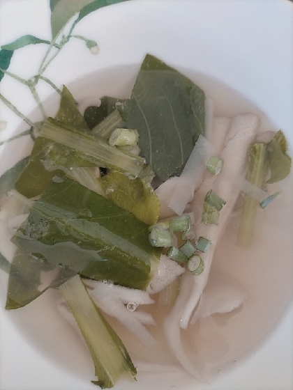 小松菜と舞茸の組み合わせ美味しいですね！レシピありがとうございました！
