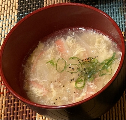 カニカマ中華スープ