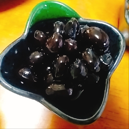 圧力鍋で黒豆煮