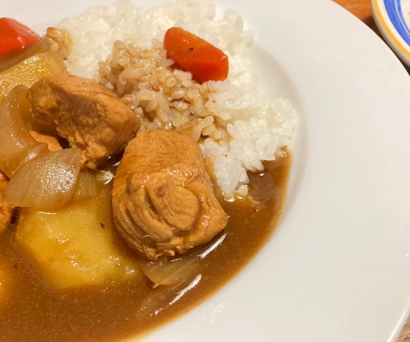 定番！野菜ゴロゴロチキンカレーライス(o^^o)