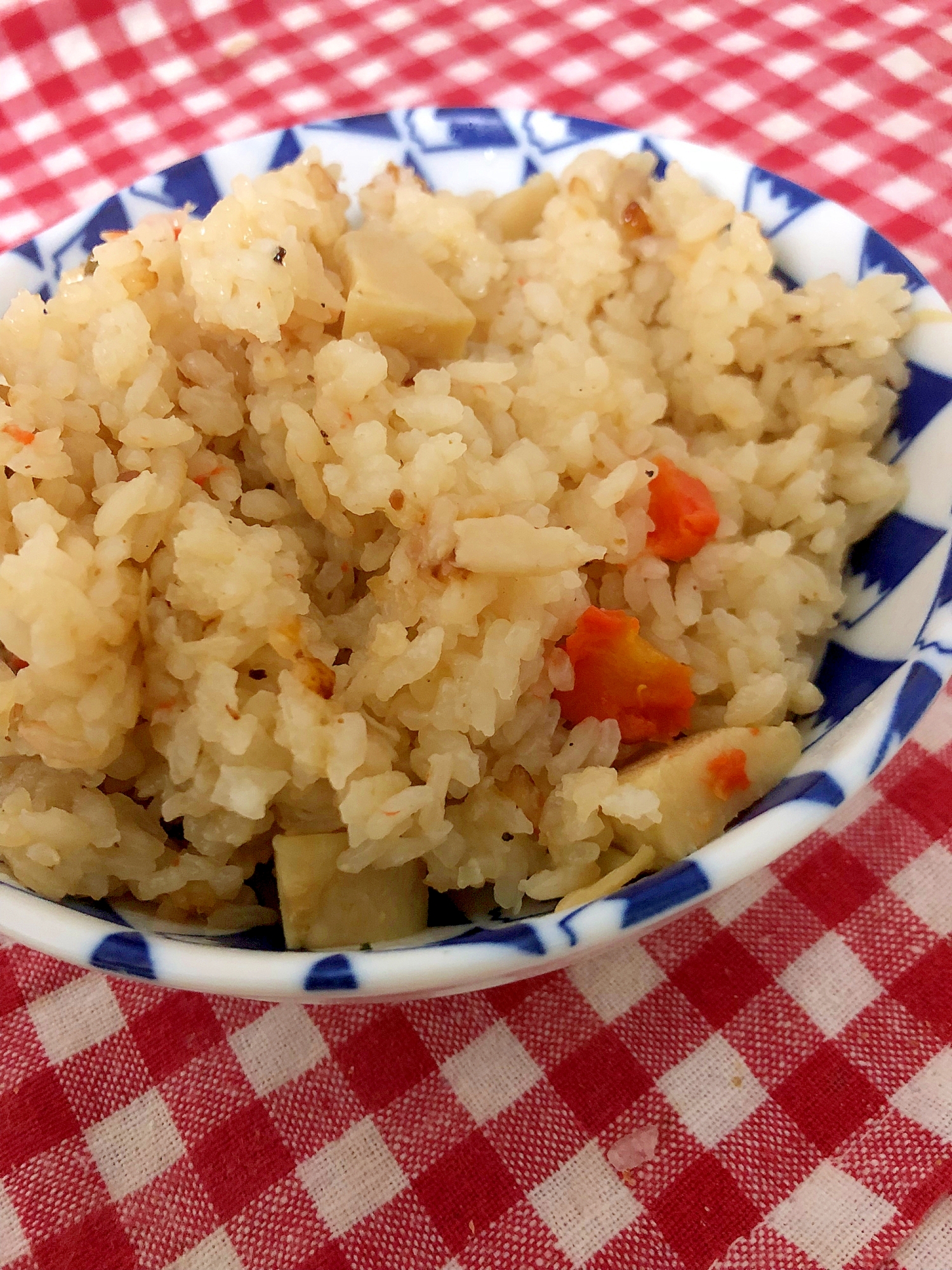 筍と人参の炊き込みご飯☆彡