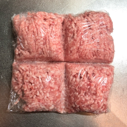 合挽肉の冷凍方法