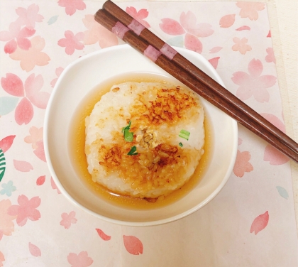 コンビニおにぎりで簡単お茶づけ