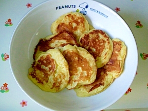 バナナ入りミニパンケーキ (離乳食完了期にも)