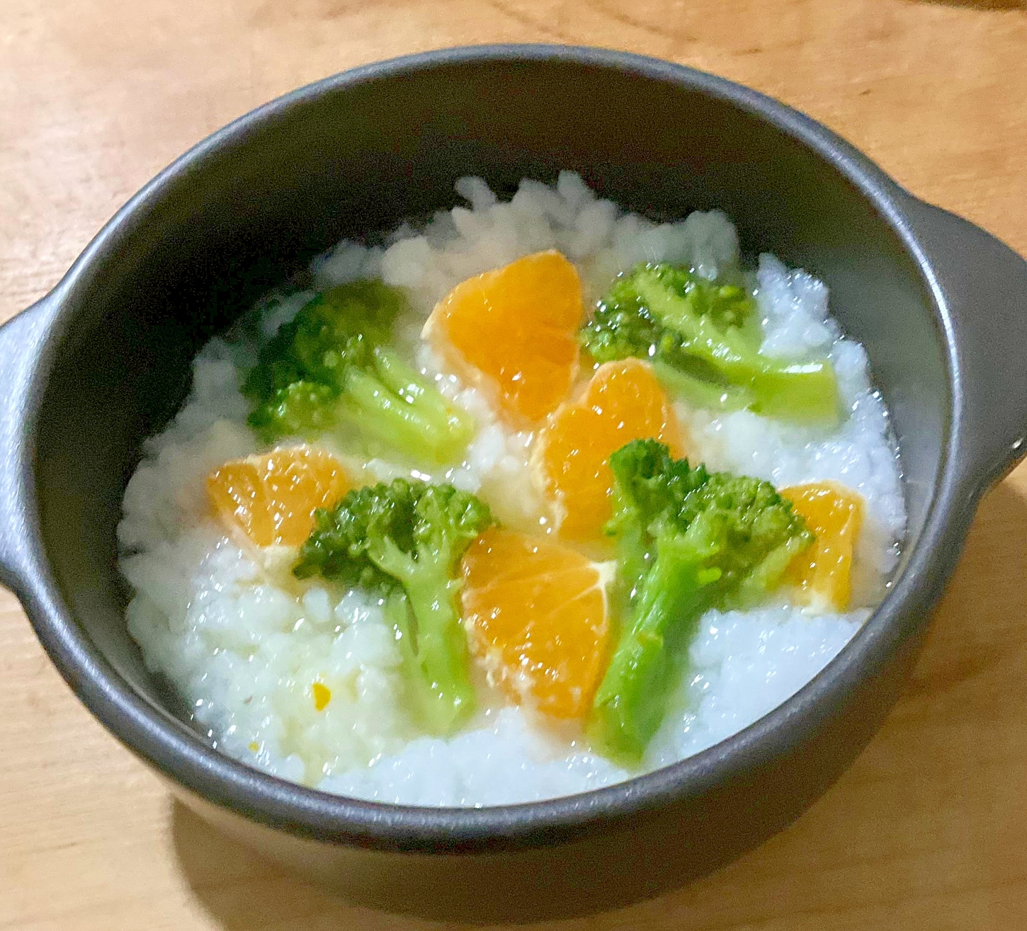 ブロッコリーみかん入りご飯