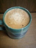 バリスタでコーヒーいれました！ミロとコンデンスミルクのコーヒー、美味しかったです☆ごちそうさまでした＾＾