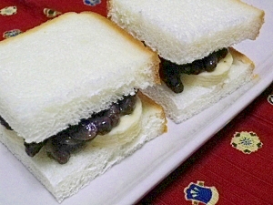小豆とバナナのサンドイッチ レシピ 作り方 By Laguna Maravilla 楽天レシピ