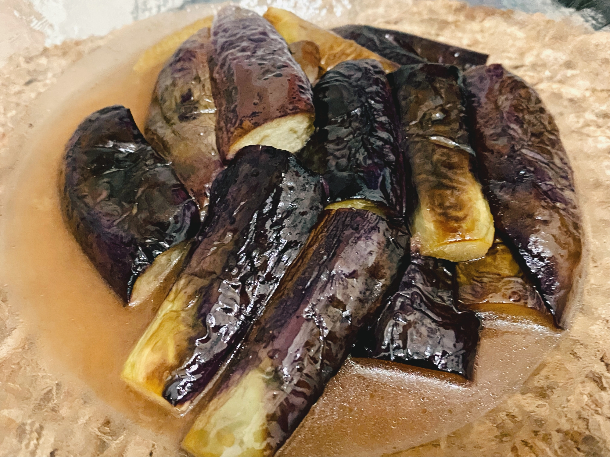 塩ポン酢で♩茄子の焼き浸し˚✧₊