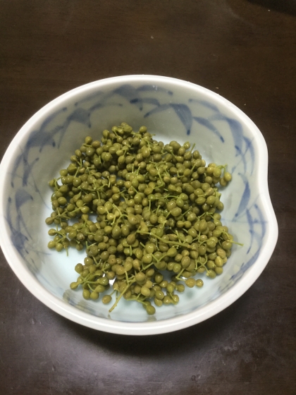 初めて山椒の実を下処理しました。
作業中とてもいい香りでした。
色々なお料理に使おうと思います。
ありがとうございました。