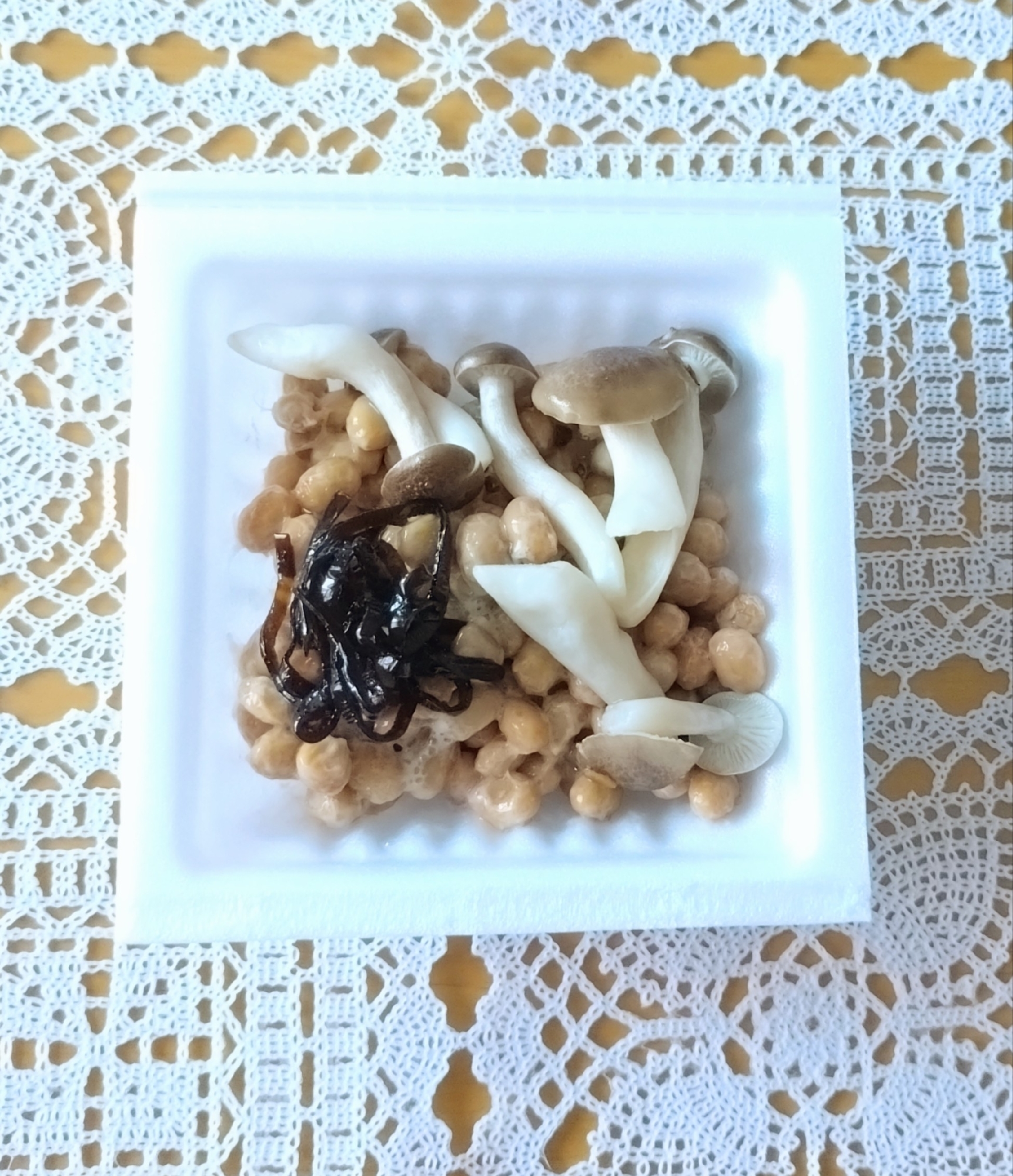 しめじと昆布の納豆☆
