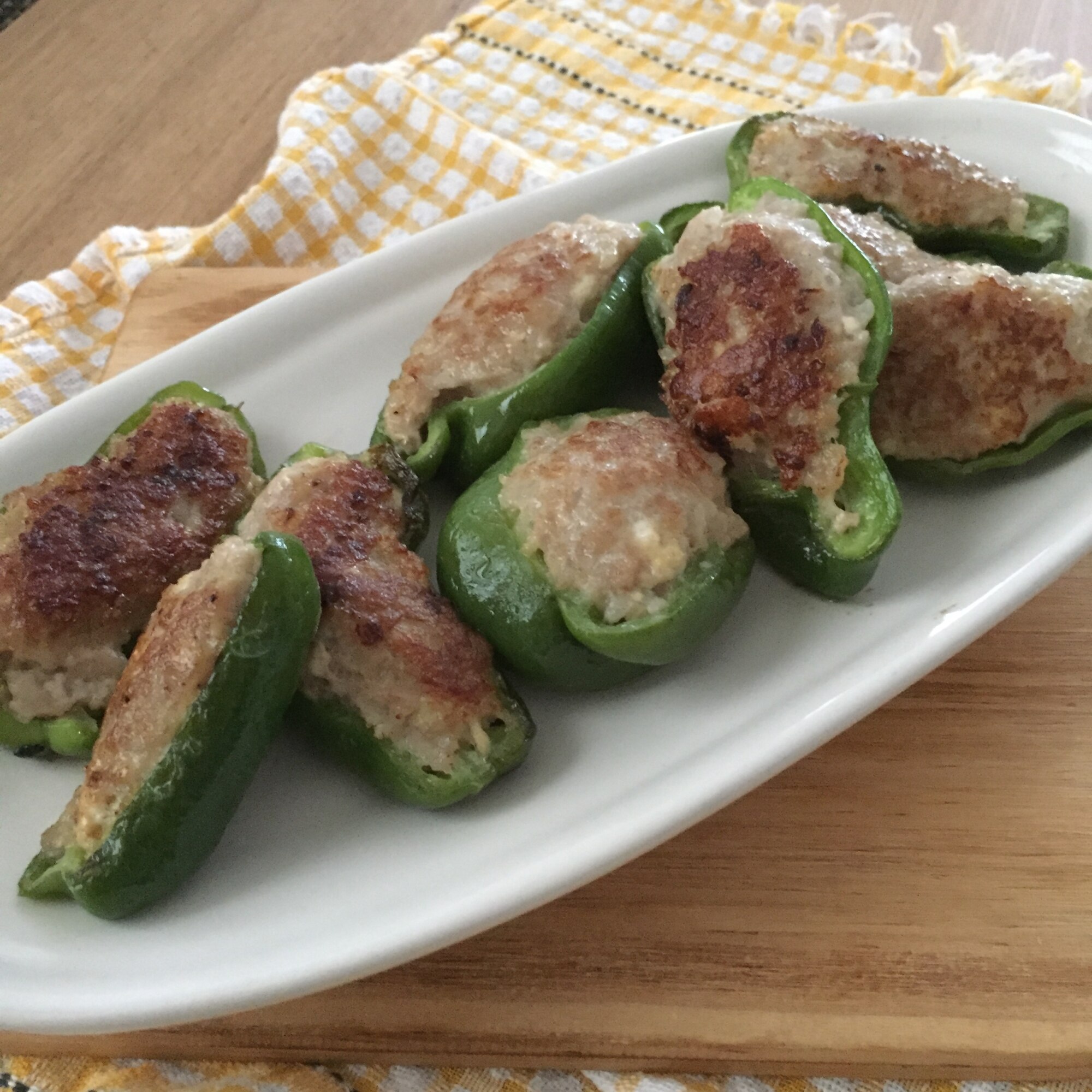 卵パン粉不使用のお豆腐を使ったピーマンの肉詰め レシピ 作り方 By Nohohon Kitchen 楽天レシピ 卵パン粉不使用のお豆腐を使ったピーマンの肉詰め レシピ 作り方 By Nohohon Kitchen 楽天レシピ