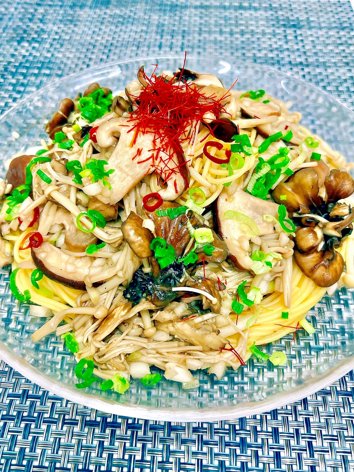 夏にピッタリ！きのこの冷製パスタ