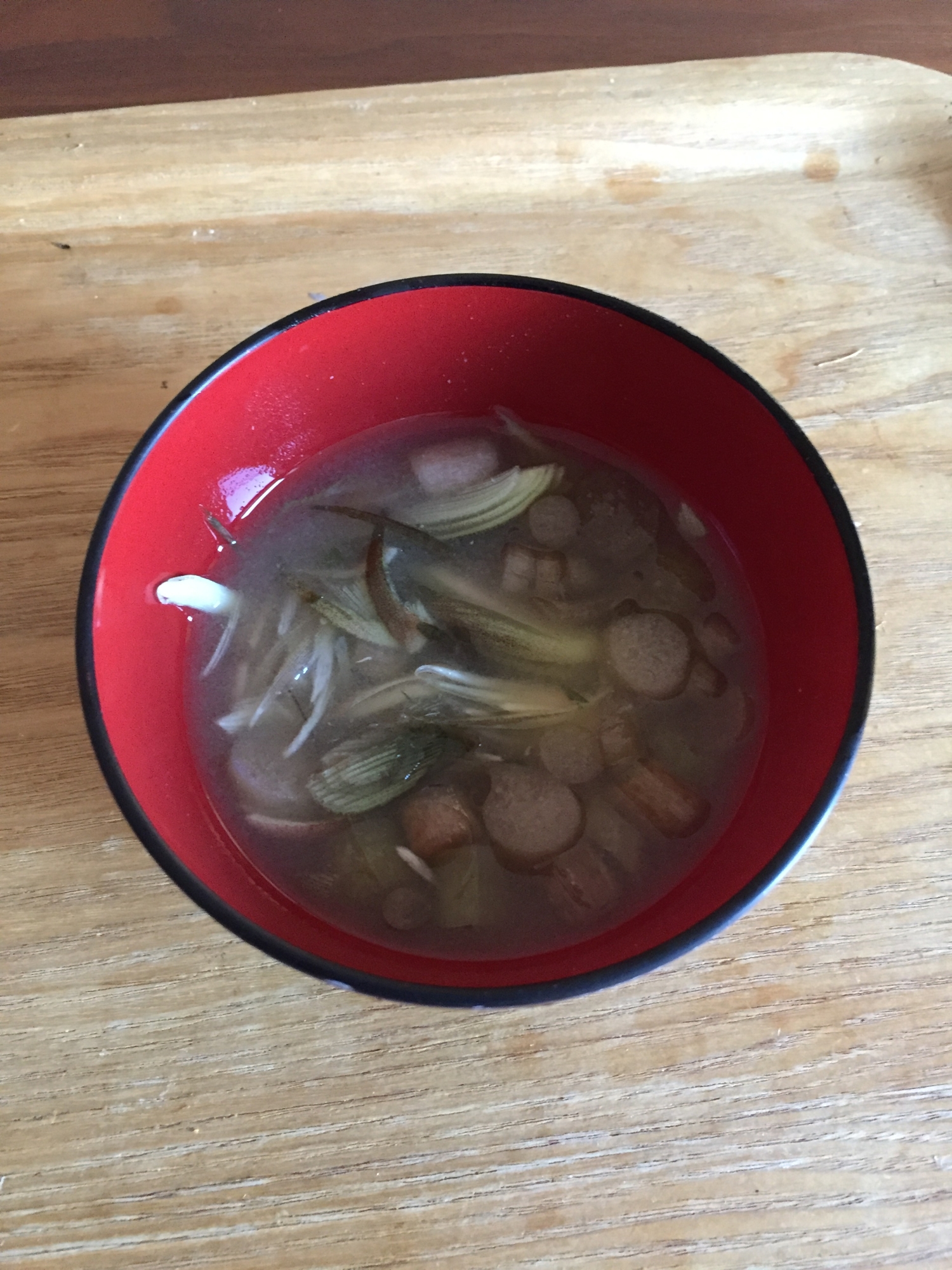 みょうがたっぷりの朝食味噌汁！