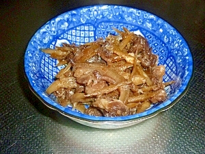 猪肉とごぼうの炒め煮