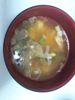 簡単、風邪対策！キムチ卵スープ