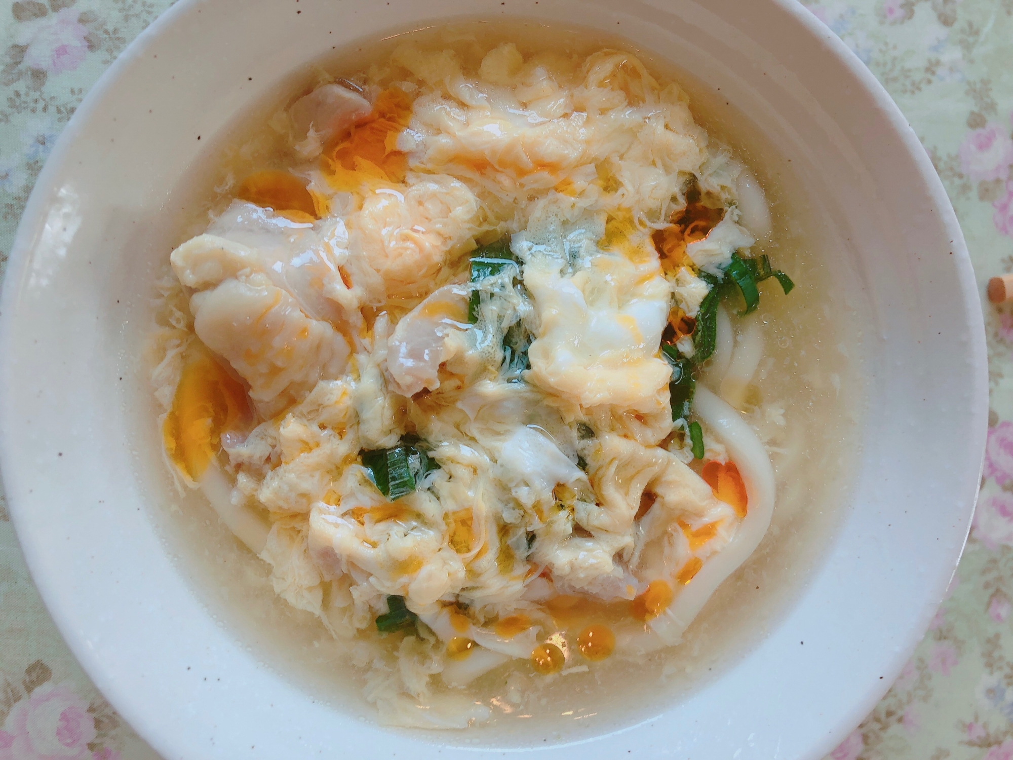 鶏肉と卵の親子うどん レシピ 作り方 By Chaika 楽天レシピ