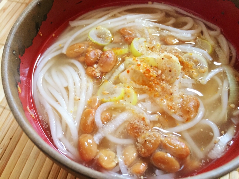 シンプルで美味しい！そうめん納豆汁