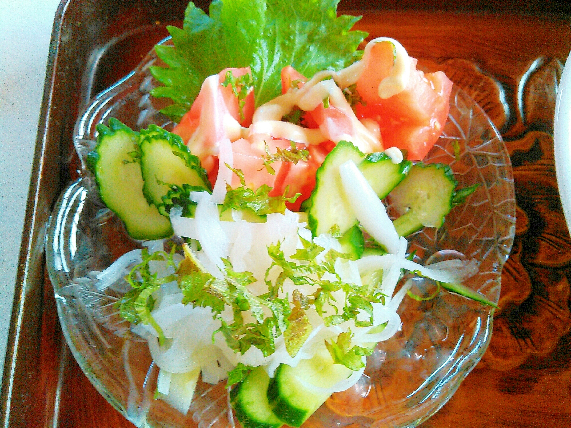 夏らしい☆彩りサラダ