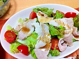 お肉がしっとり☆豚しゃぶサラダ