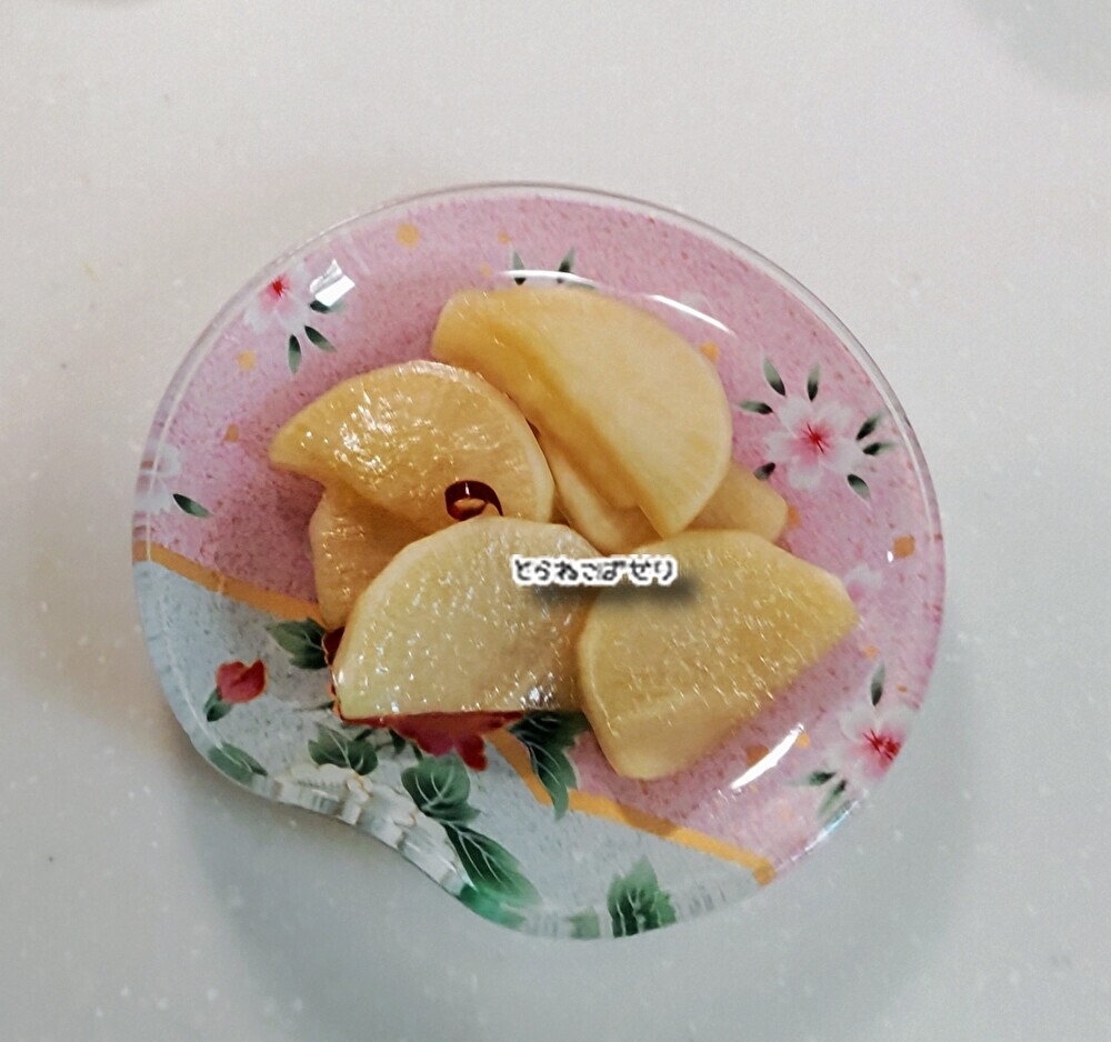 黒糖の甘さの大根の漬物