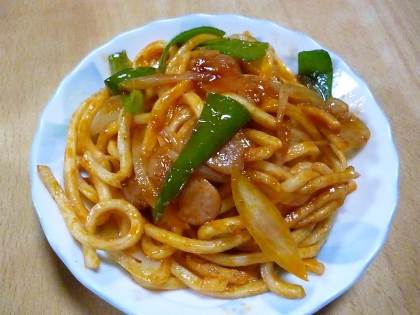 ナポリタン焼きうどん