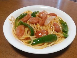 市販のソースであんかけパスタ