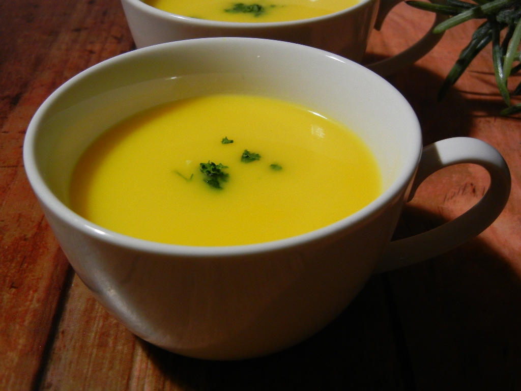 南瓜と豆乳のヘルシースープ