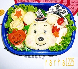 プーさんのハロウィン弁当