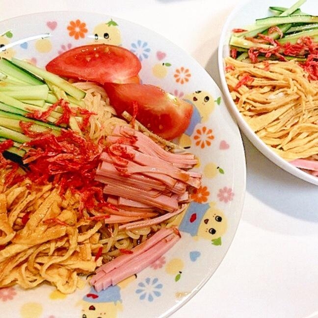 簡単カルシウム補給☆干しエビたっぷりの冷やし中華♪