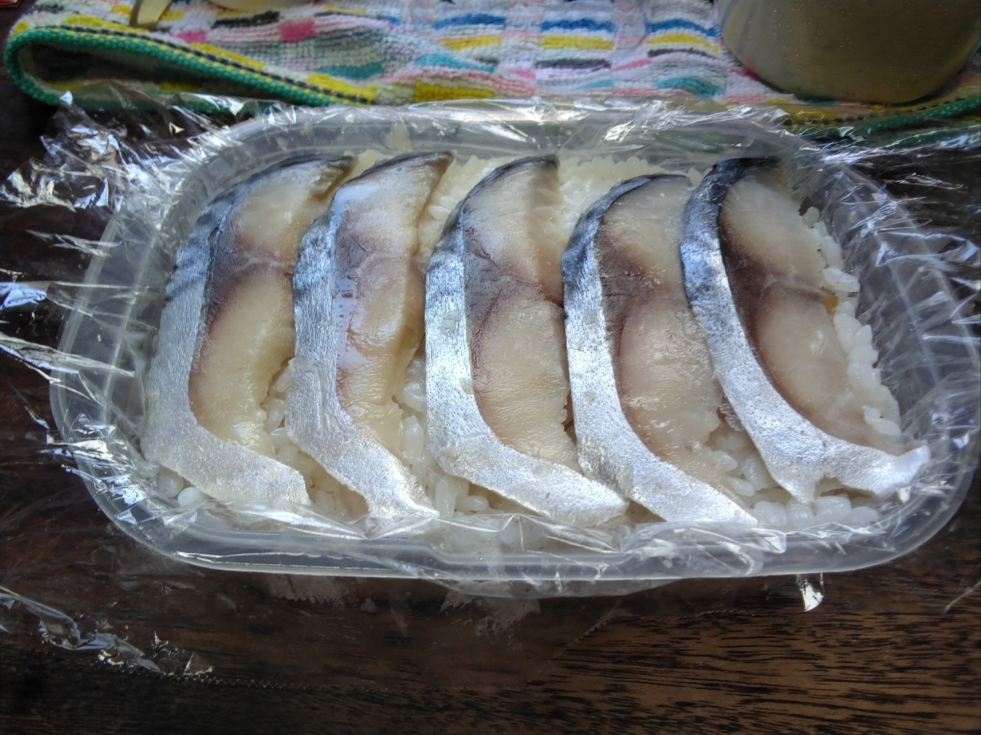 【魚】簡単シメサバの押し寿司風