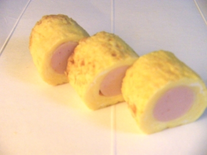 ウィンナー無くって魚肉ソーセージ&卵1個で作りました～(；´艸｀)ｽﾐﾏｾﾝ☆
お弁当に入れました♡
簡単で可愛くて大好きです♪