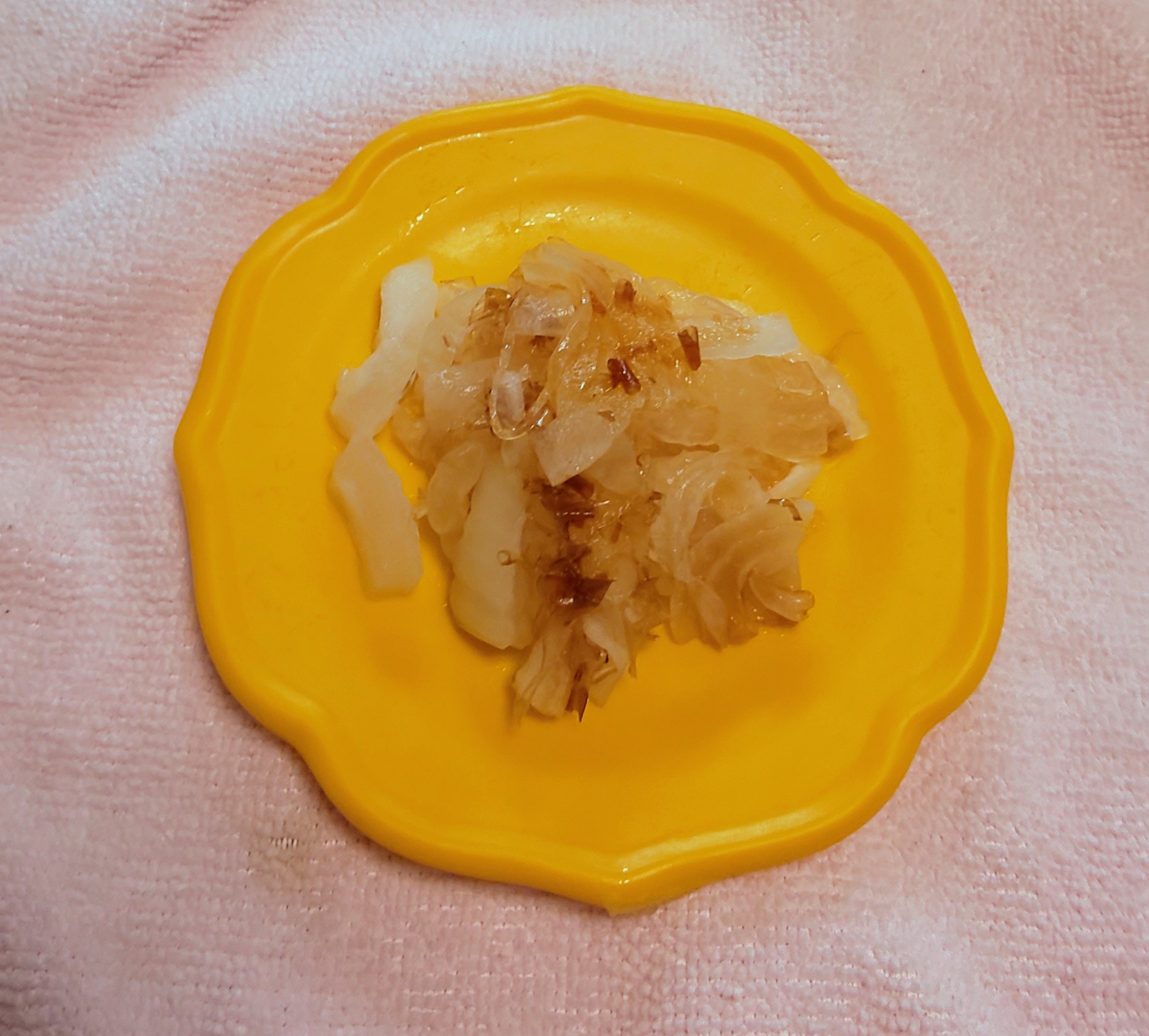 新玉ねぎにかつお節を♪
